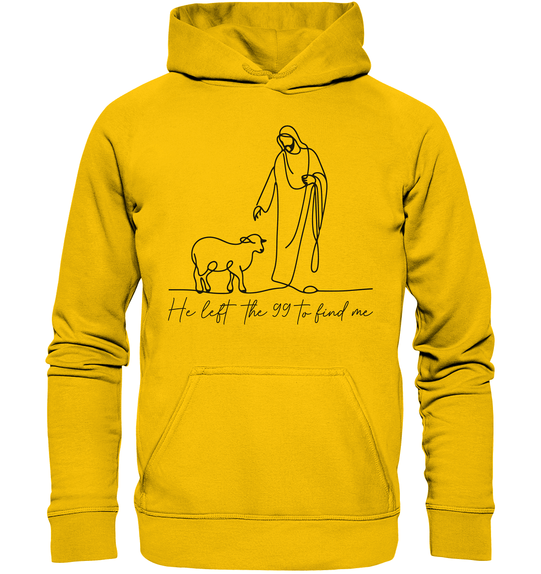 He Left the 99 to Find Me – Kraftvolle Botschaft in minimalistischem Design | Christliche Kleidung - Kids Premium Hoodie