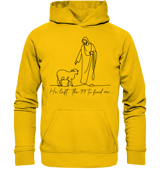 He Left the 99 to Find Me – Kraftvolle Botschaft in minimalistischem Design | Christliche Kleidung - Kids Premium Hoodie