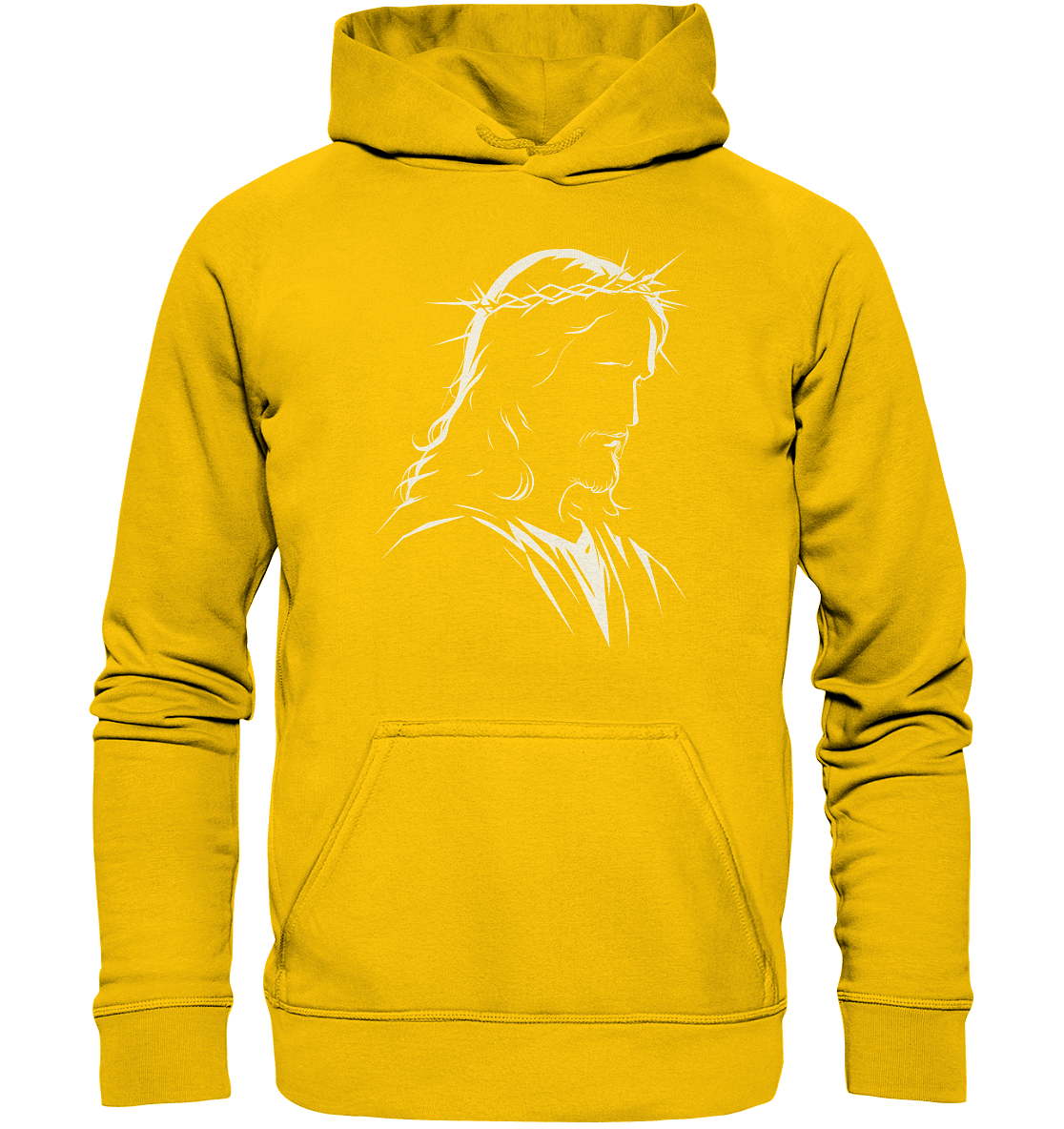 Der Blick des Erlösers – Jesus-Silhouette im Konturdesign | Christliche Kleidung - Kids Premium Hoodie