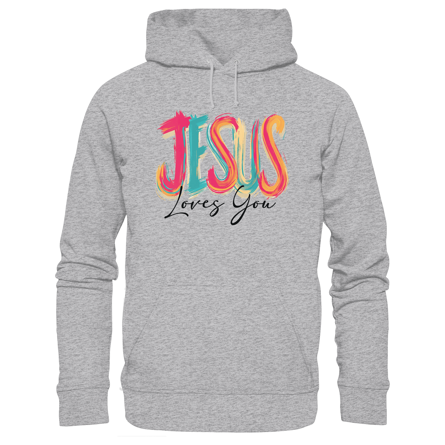 Jesus Loves You – Buntes Design voller Hoffnung und Liebe | Christliches Design - Kids Premium Hoodie