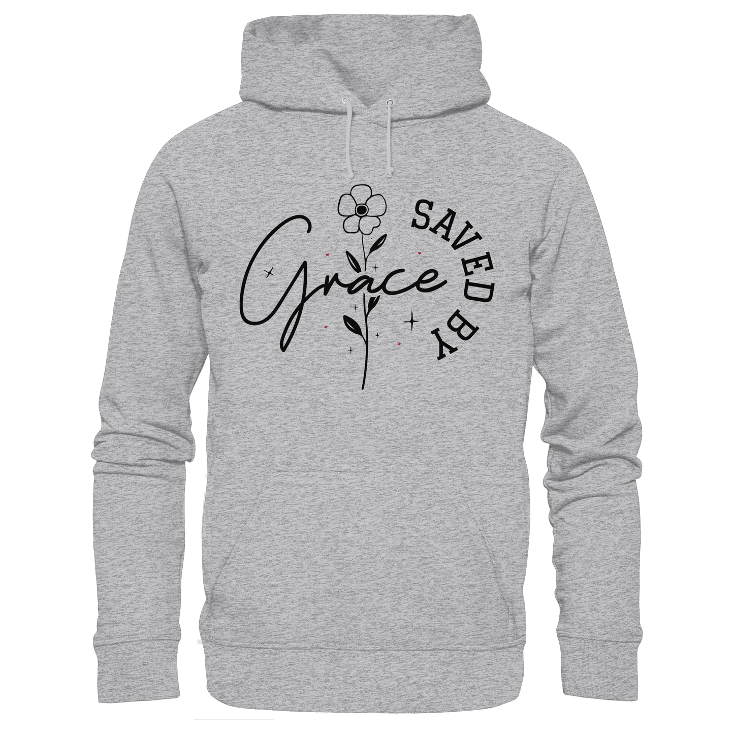 Saved by Grace – ein schlichtes Design mit tiefer Botschaft - Kids Premium Hoodie
