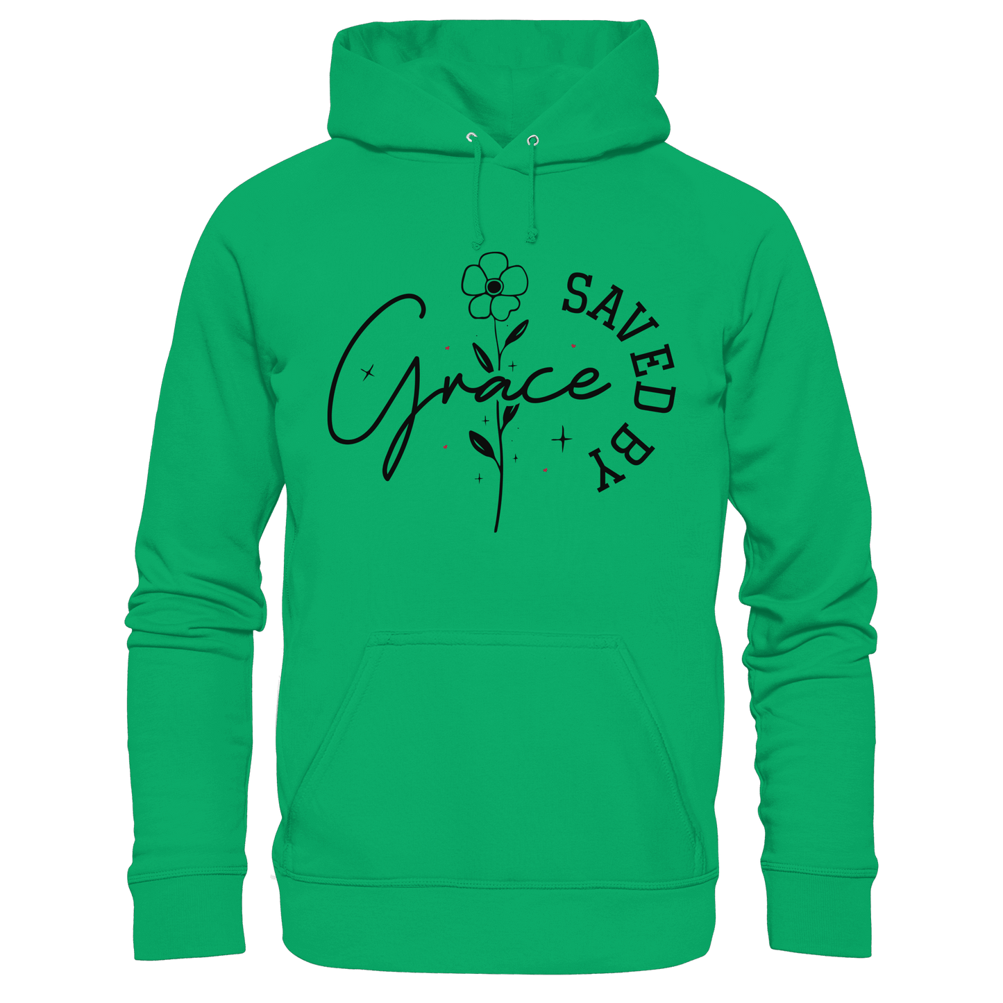 Saved by Grace – ein schlichtes Design mit tiefer Botschaft - Kids Premium Hoodie