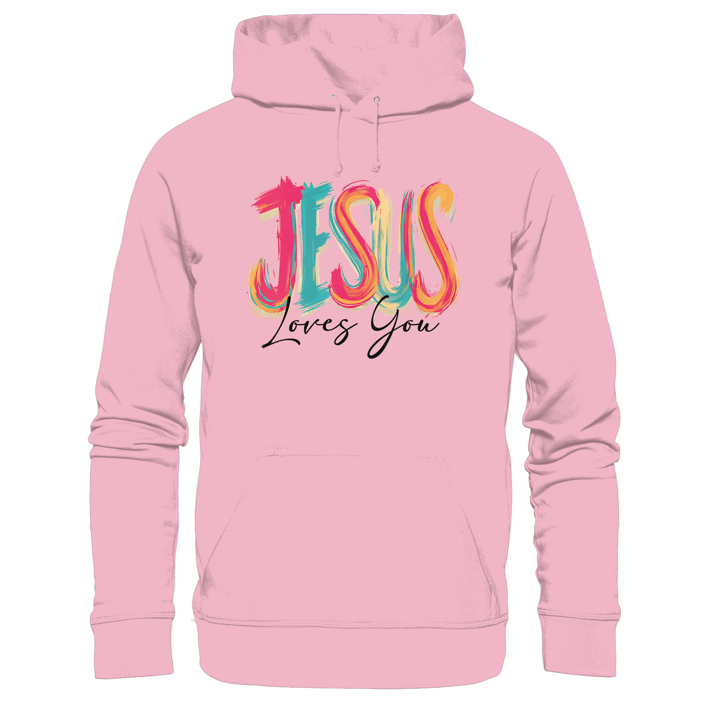 Jesus Loves You – Buntes Design voller Hoffnung und Liebe | Christliches Design - Kids Premium Hoodie