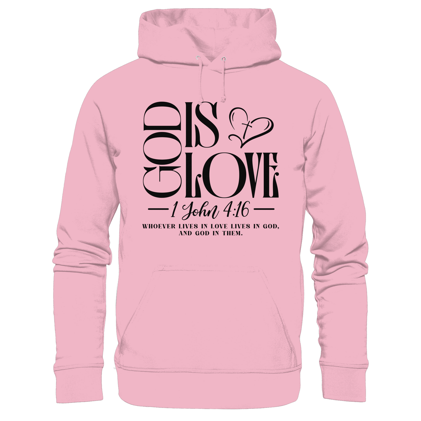 God Is Love – 1. John 4:16 | Ein Statement des Glaubens - Kids Premium Hoodie