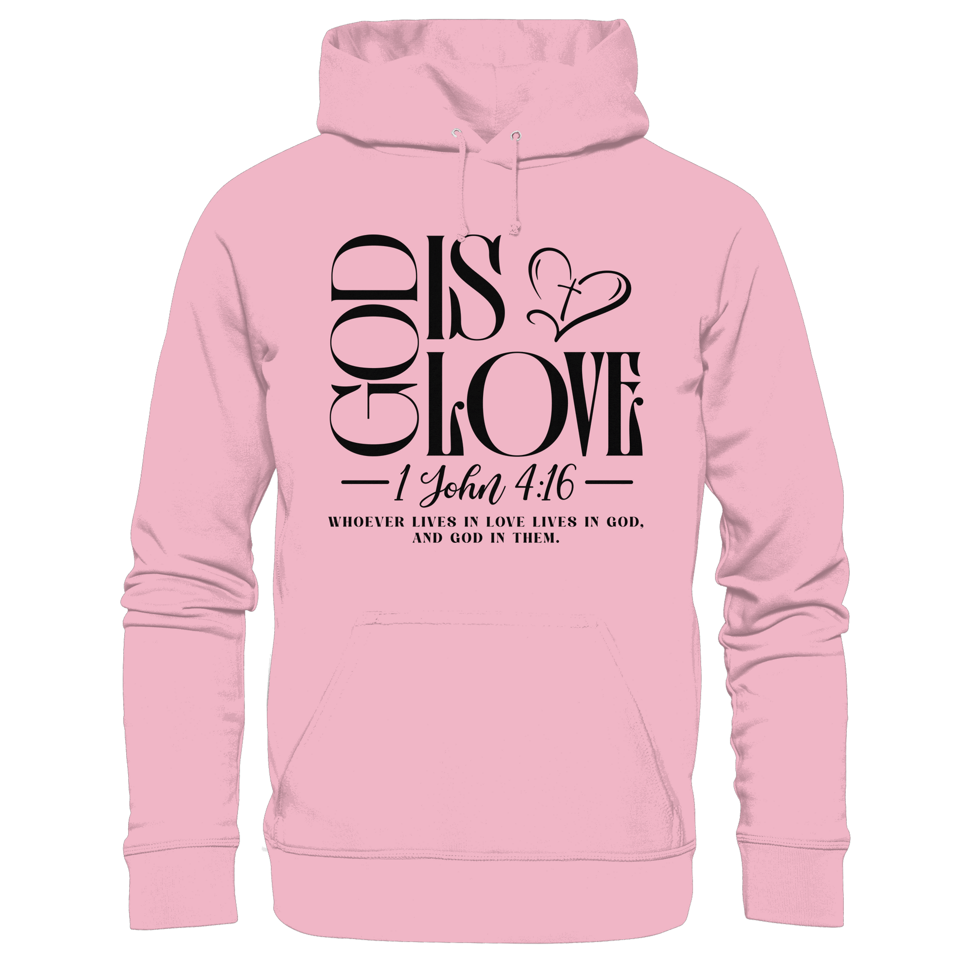 God Is Love – 1. John 4:16 | Ein Statement des Glaubens - Kids Premium Hoodie