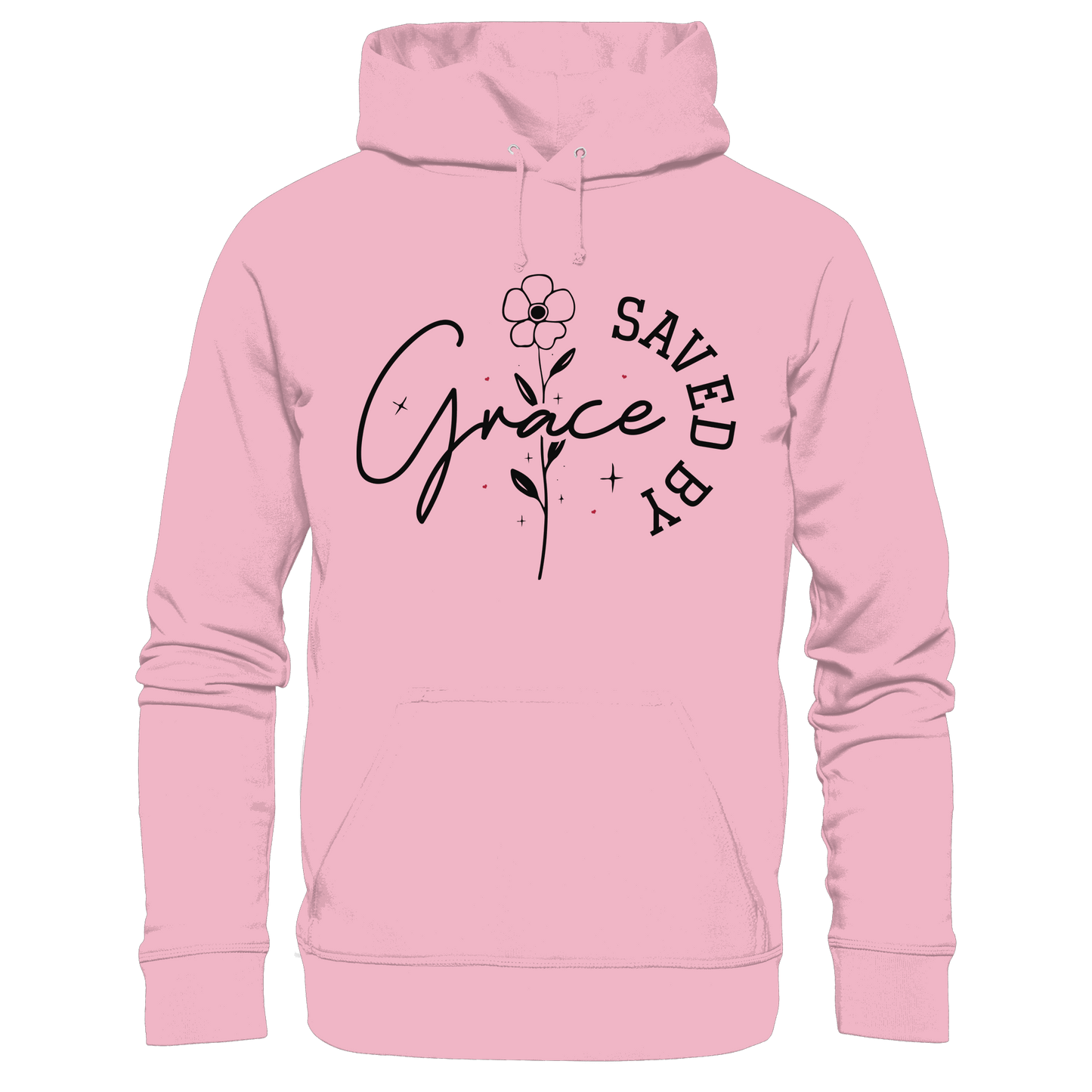 Saved by Grace – ein schlichtes Design mit tiefer Botschaft - Kids Premium Hoodie