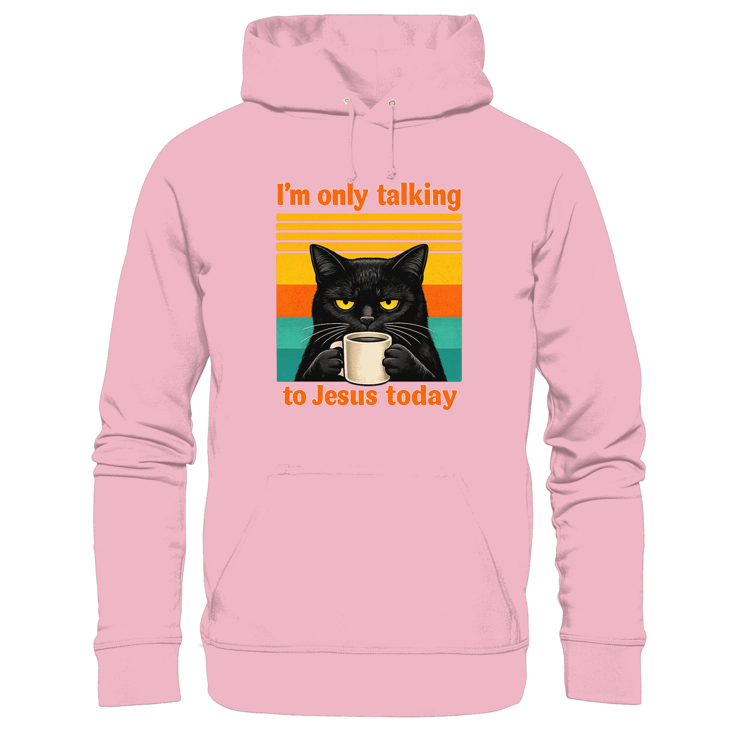 I’m Only Talking to Jesus Today – Grumpy Cat Coffee | Christliches Fun Design - Kids Premium Hoodie