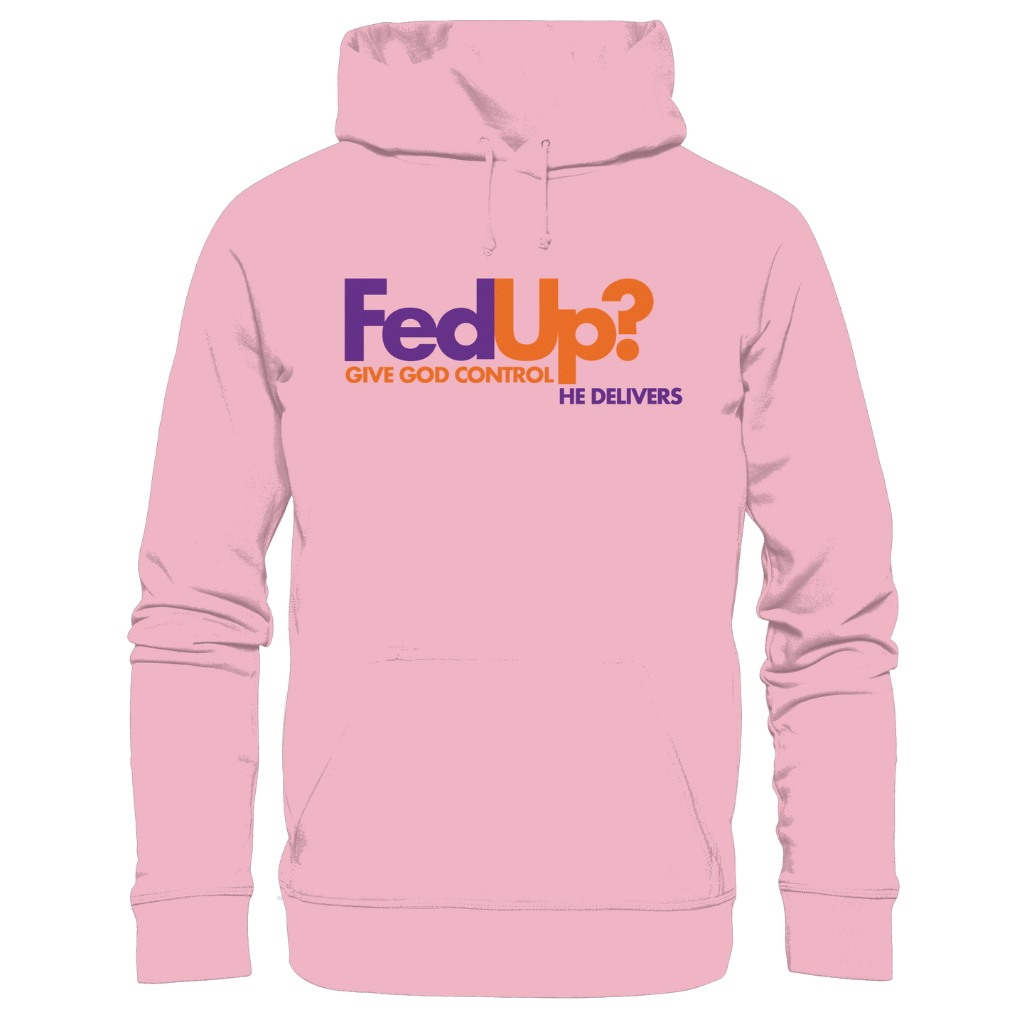 Fed Up? Give God Control – He Delivers | Psalm 34,19 Christliches Statement Design - Kids Premium Hoodie