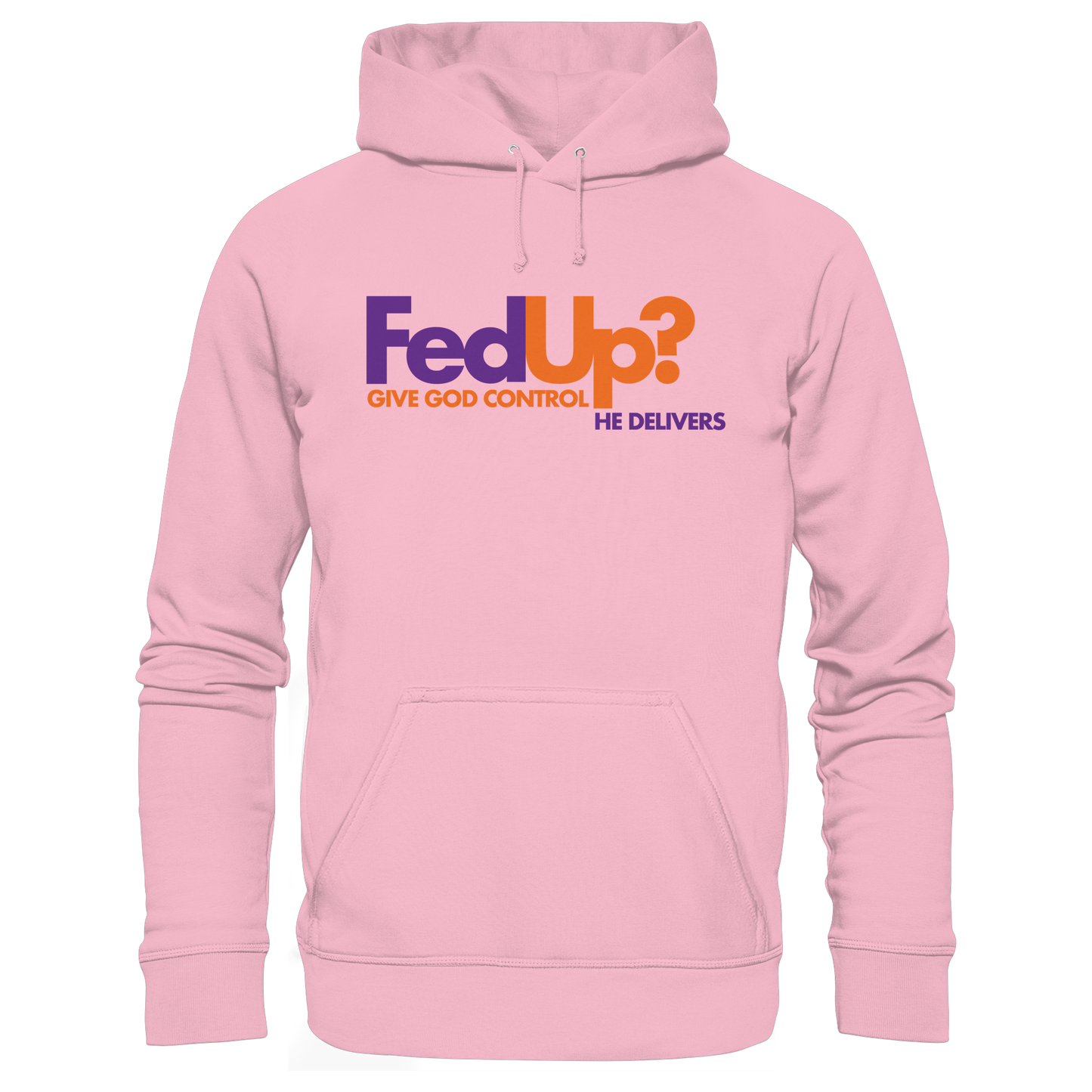 Fed Up? Give God Control – He Delivers | Psalm 34,19 Christliches Statement Design - Kids Premium Hoodie