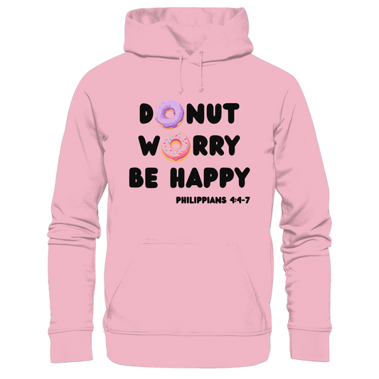 Donut Worry, Be Happy – Philipper 4,4–7 | Christliches Donut Design - Kids Premium Hoodie