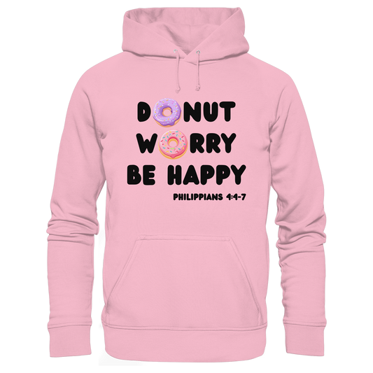 Donut Worry, Be Happy – Philipper 4,4–7 | Christliches Donut Design - Kids Premium Hoodie