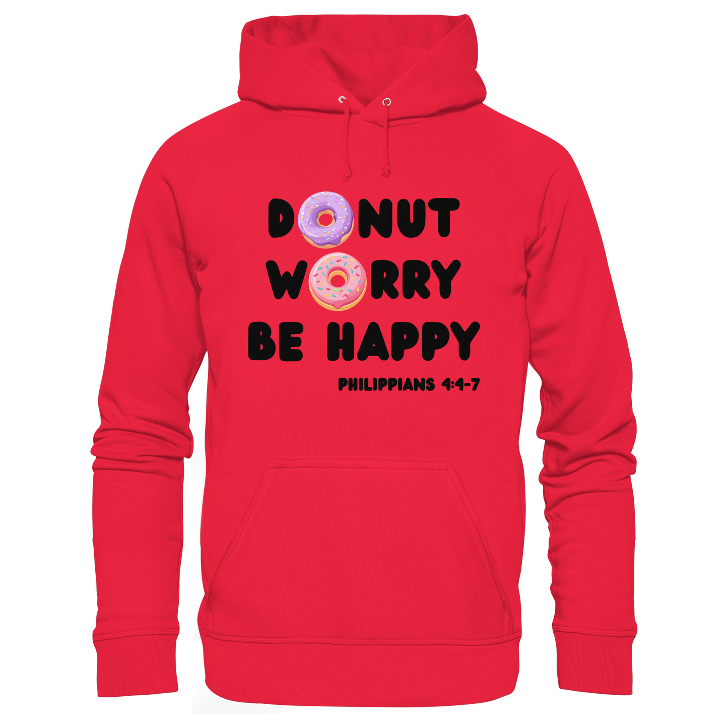 Donut Worry, Be Happy – Philipper 4,4–7 | Christliches Donut Design - Kids Premium Hoodie