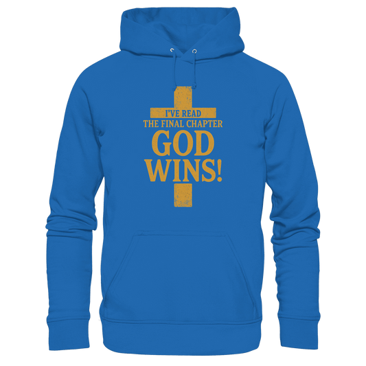 GOD WINS – Das Ende steht fest | Christliche Kleidung & Geschenke im Kreuz-Design - Kids Premium Hoodie