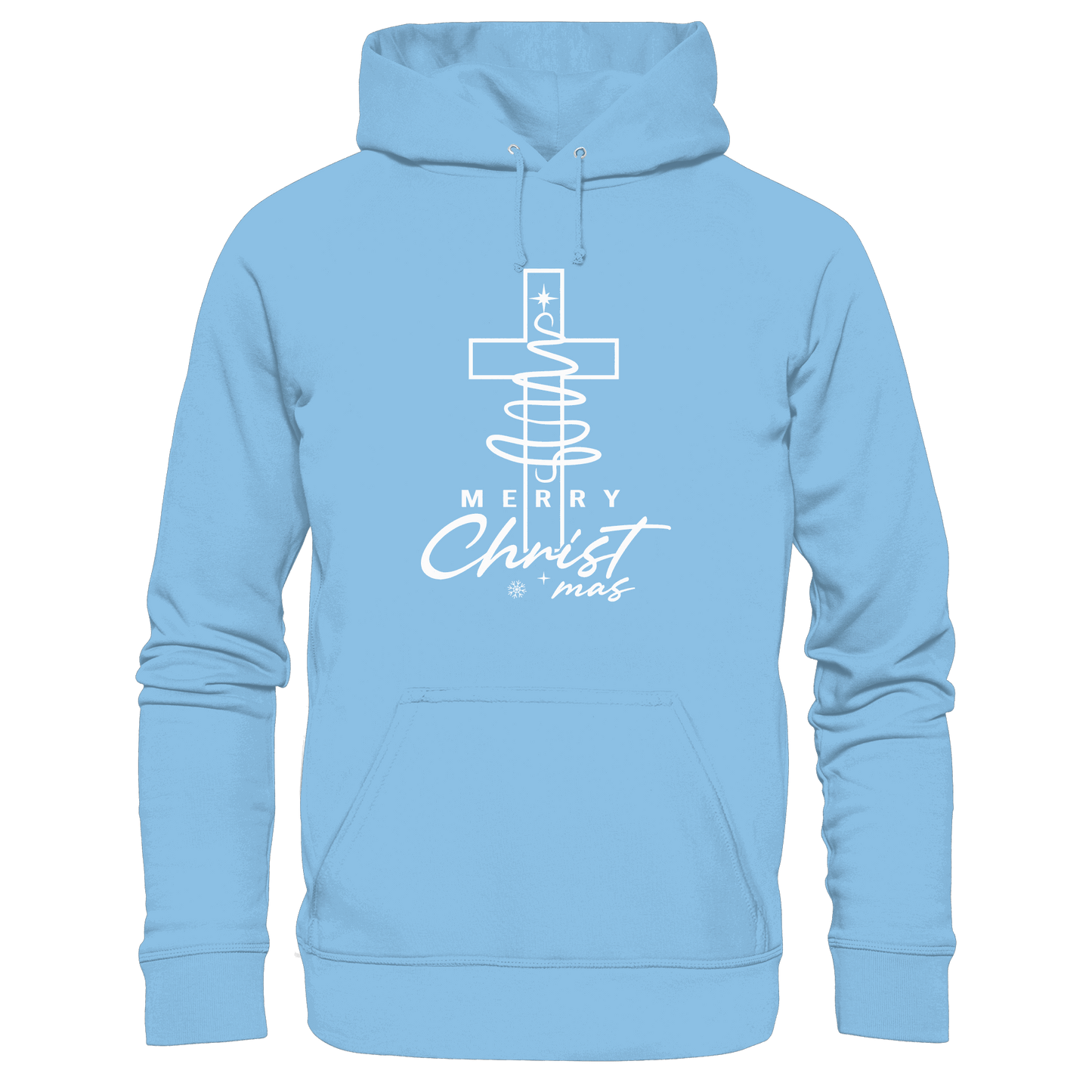 Kreuz und Christbaum – Merry Christ*mas Design - Kids Premium Hoodie