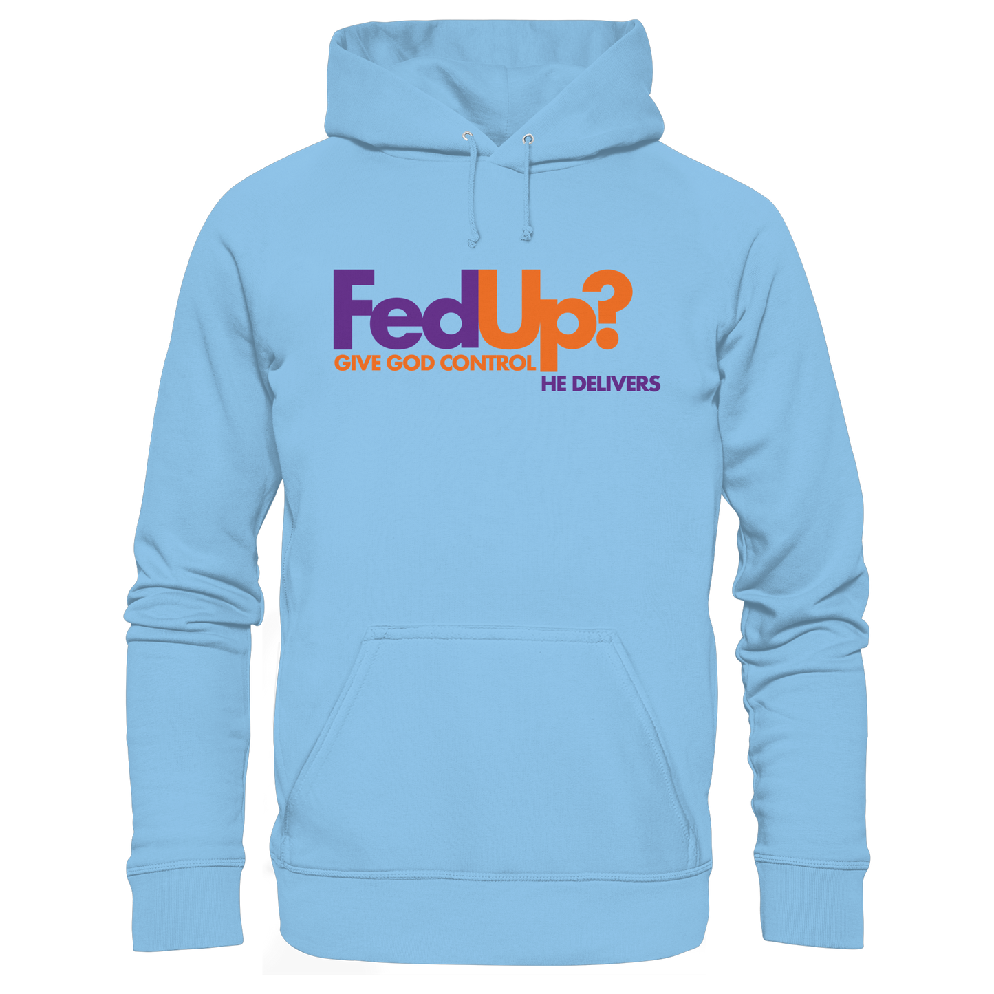 Fed Up? Give God Control – He Delivers | Psalm 34,19 Christliches Statement Design - Kids Premium Hoodie