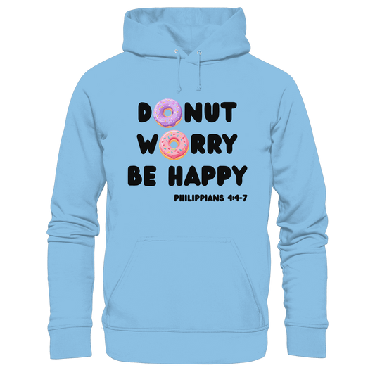 Donut Worry, Be Happy – Philipper 4,4–7 | Christliches Donut Design - Kids Premium Hoodie