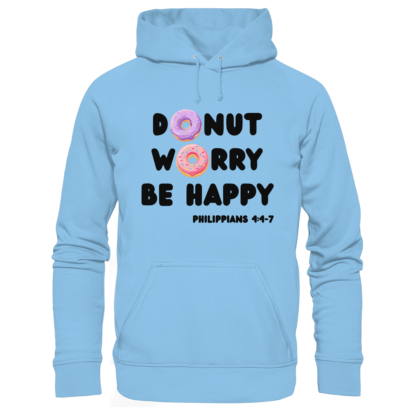 Donut Worry, Be Happy – Philipper 4,4–7 | Christliches Donut Design - Kids Premium Hoodie