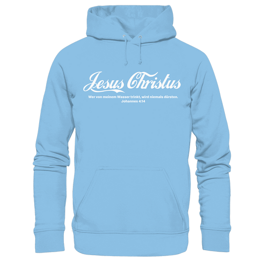 Jesus Christus – Johannes 4,14 | Christliches Statement Design „Lebendiges Wasser“ - Kids Premium Hoodie