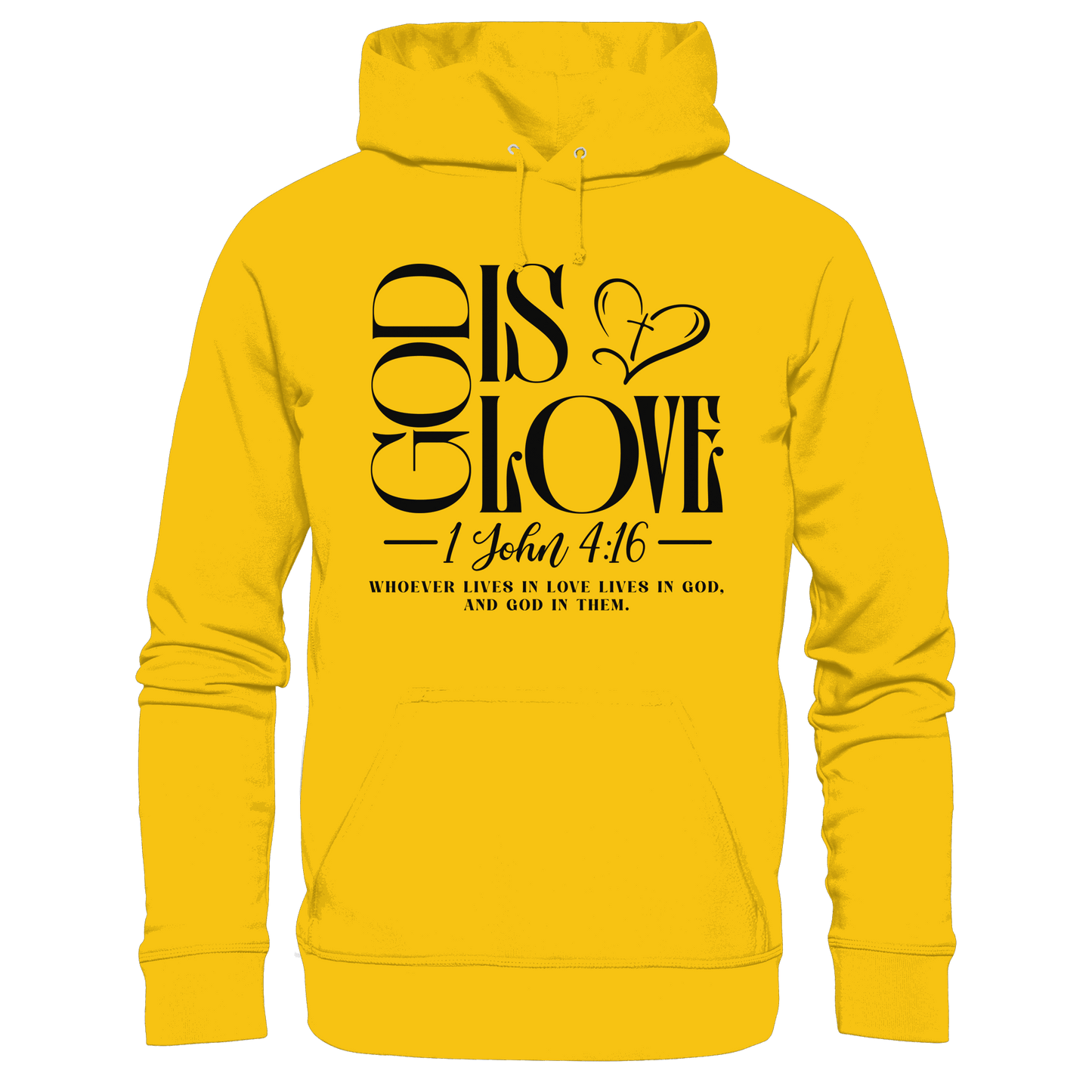 God Is Love – 1. John 4:16 | Ein Statement des Glaubens - Kids Premium Hoodie