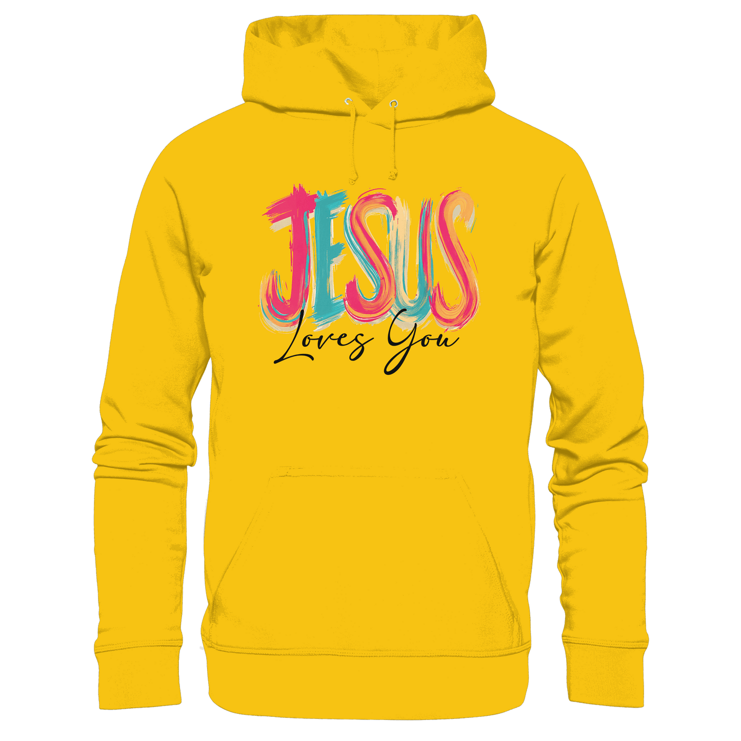 Jesus Loves You – Buntes Design voller Hoffnung und Liebe | Christliches Design - Kids Premium Hoodie