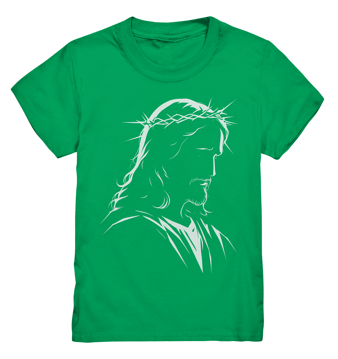 Der Blick des Erlösers – Jesus-Silhouette im Konturdesign | Christliche Kleidung - Kids Premium Shirt