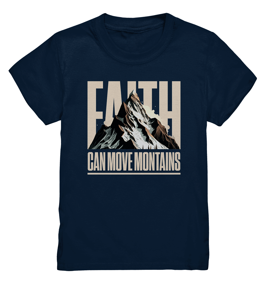Faith Can Move Mountains – Glaube, der Grenzen überwindet | Christliche Kleidung - Kids Premium Shirt