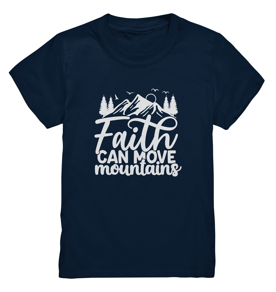Glaube, der Berge versetzen kann - Matthäus 17:20 - Kids Premium Shirt