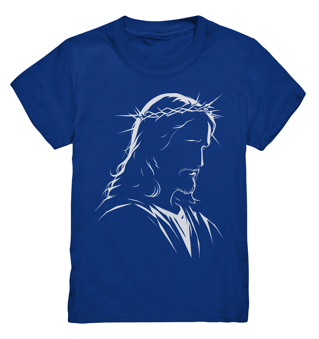 Der Blick des Erlösers – Jesus-Silhouette im Konturdesign | Christliche Kleidung - Kids Premium Shirt