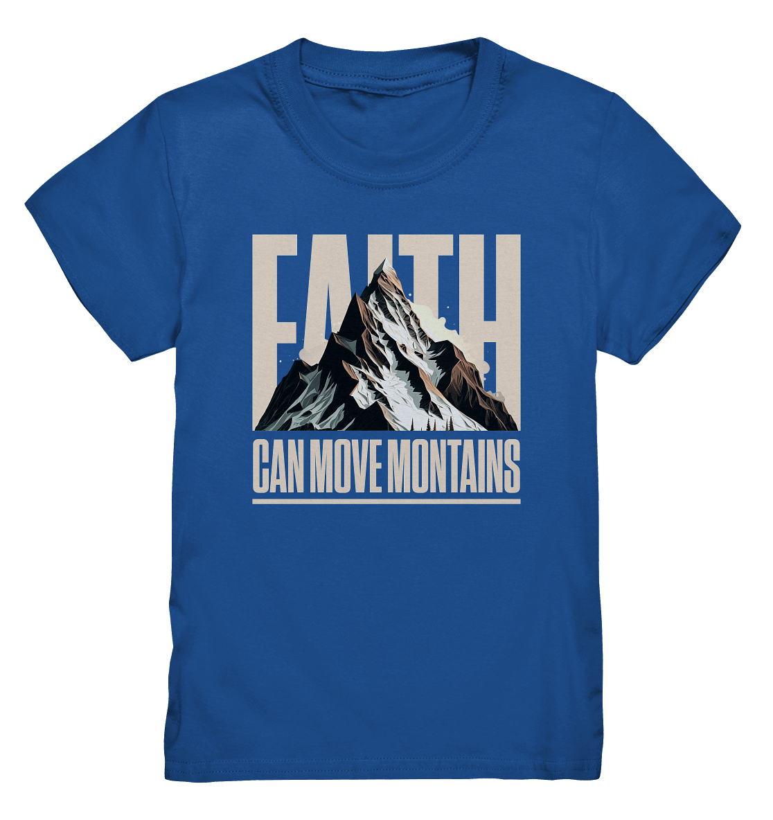 Faith Can Move Mountains – Glaube, der Grenzen überwindet | Christliche Kleidung - Kids Premium Shirt