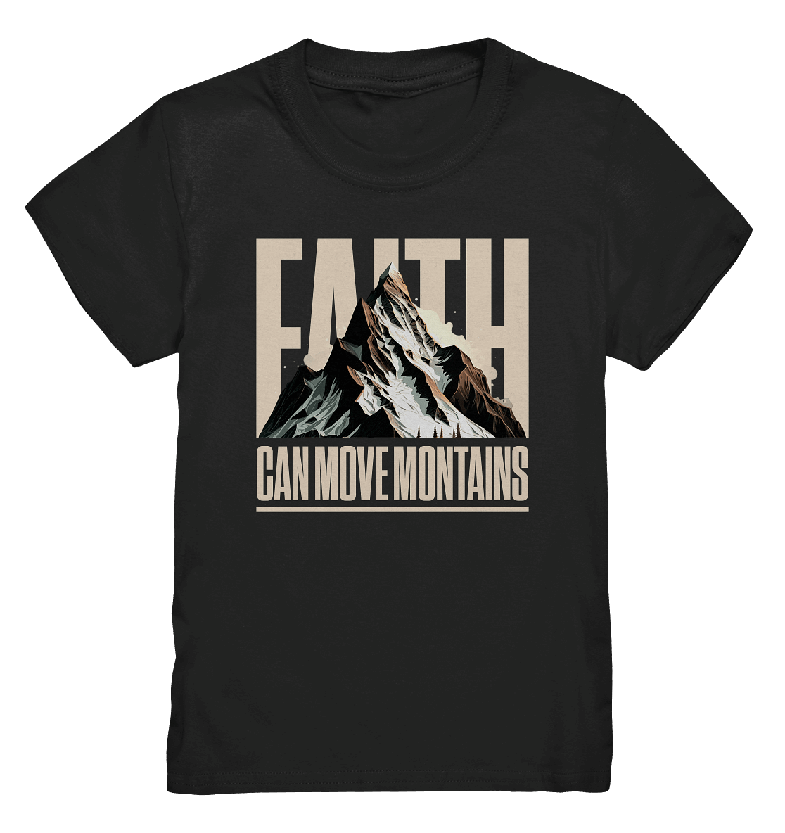 Faith Can Move Mountains – Glaube, der Grenzen überwindet | Christliche Kleidung - Kids Premium Shirt