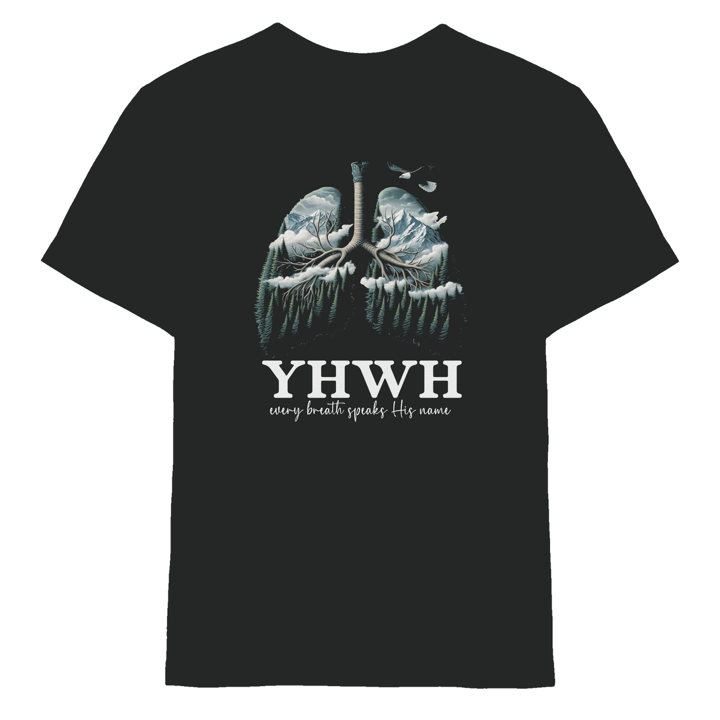 YHWH – Every Breath Speaks His Name | Atem des Lebens | Christliches Design - Kids Premium Shirt