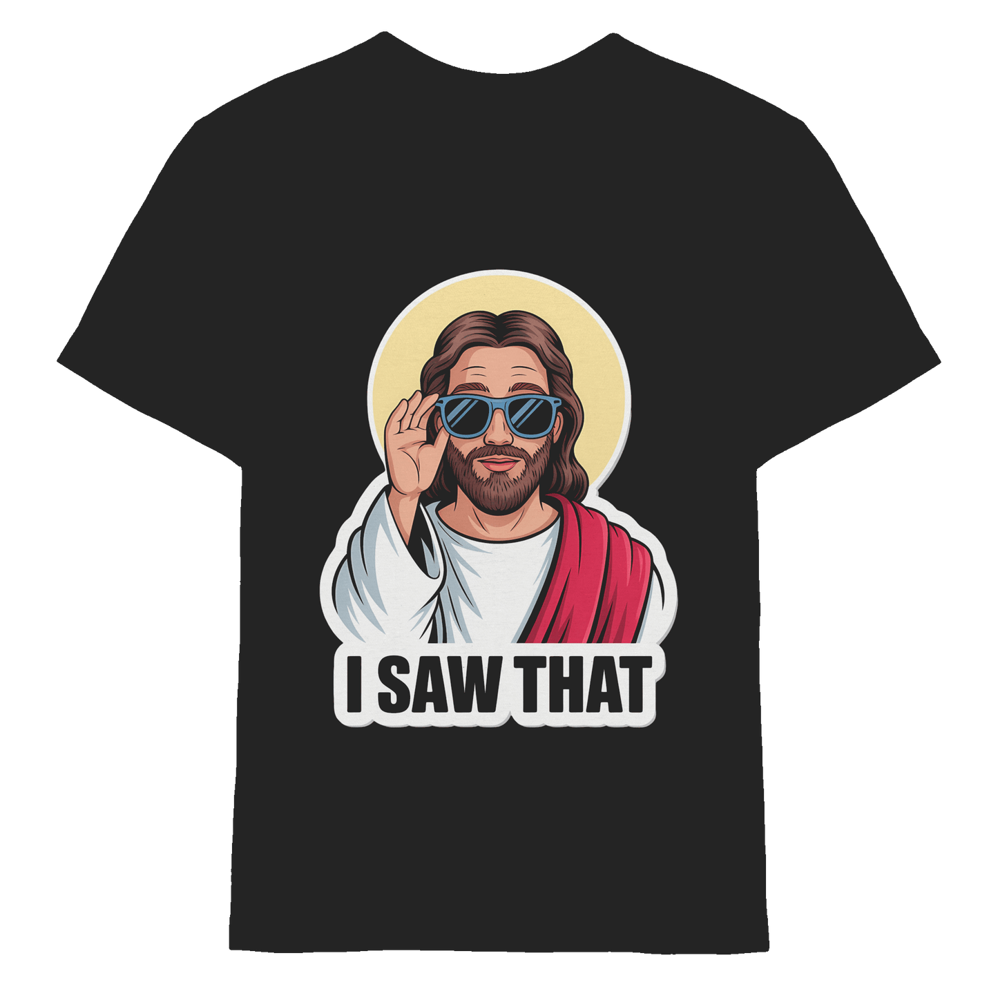 I Saw That – Jesus mit Sonnenbrille | Christliche Produkte - Kids Premium Shirt