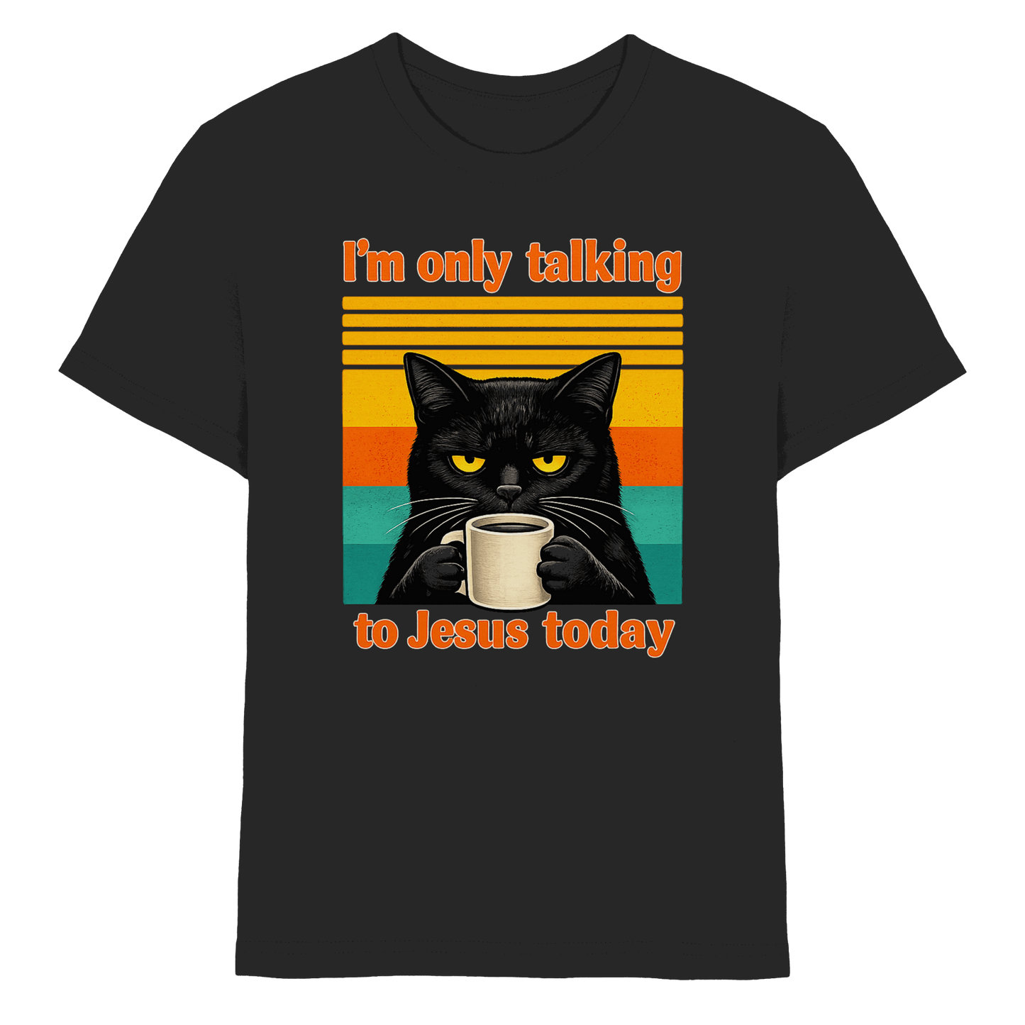 I’m Only Talking to Jesus Today – Grumpy Cat Coffee | Christliches Fun Design - Kids Premium Shirt
