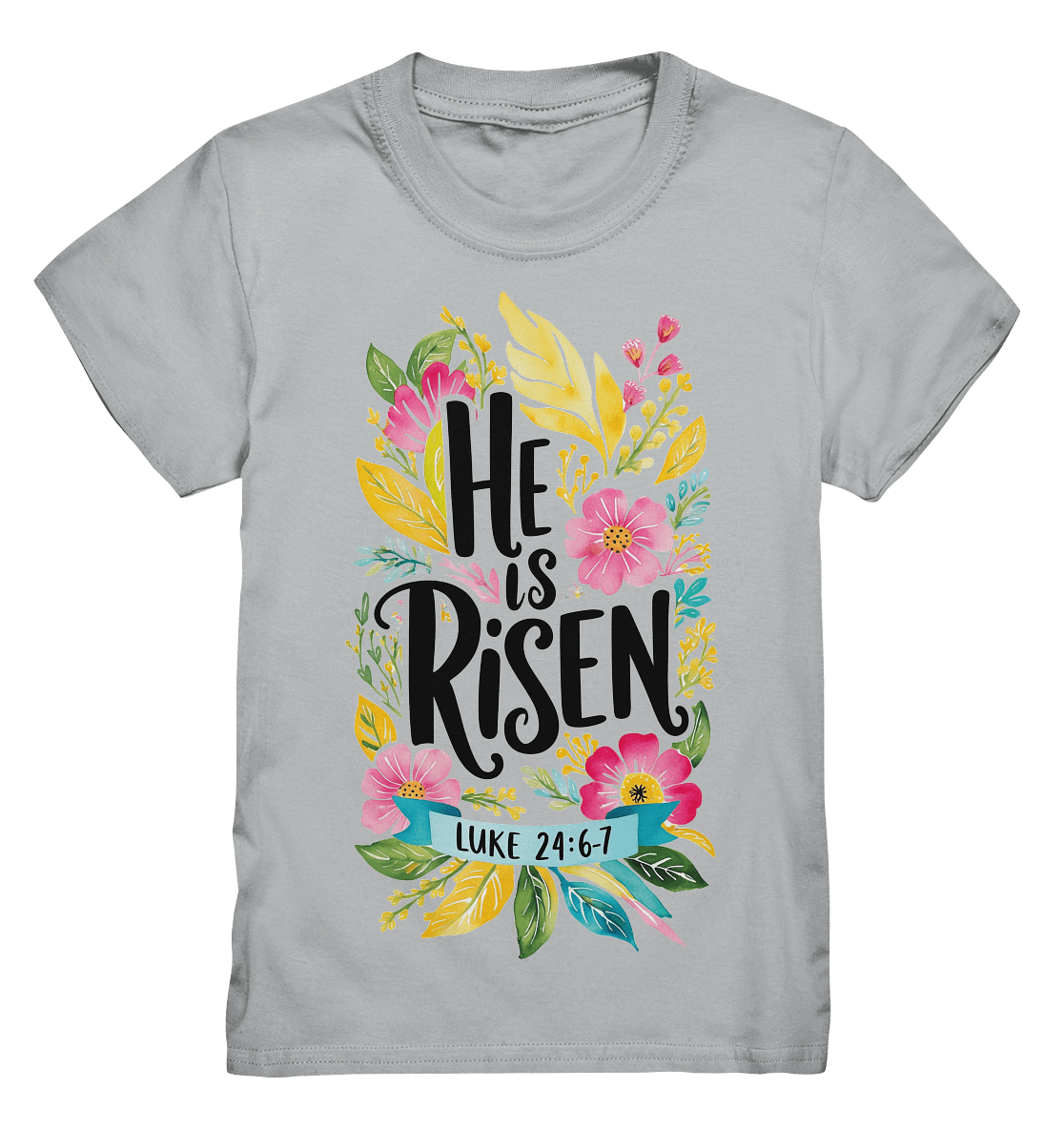 He Is Risen – Die Schönheit der Auferstehung (Vorne) | Christliche Kleidung - Kids Premium Shirt
