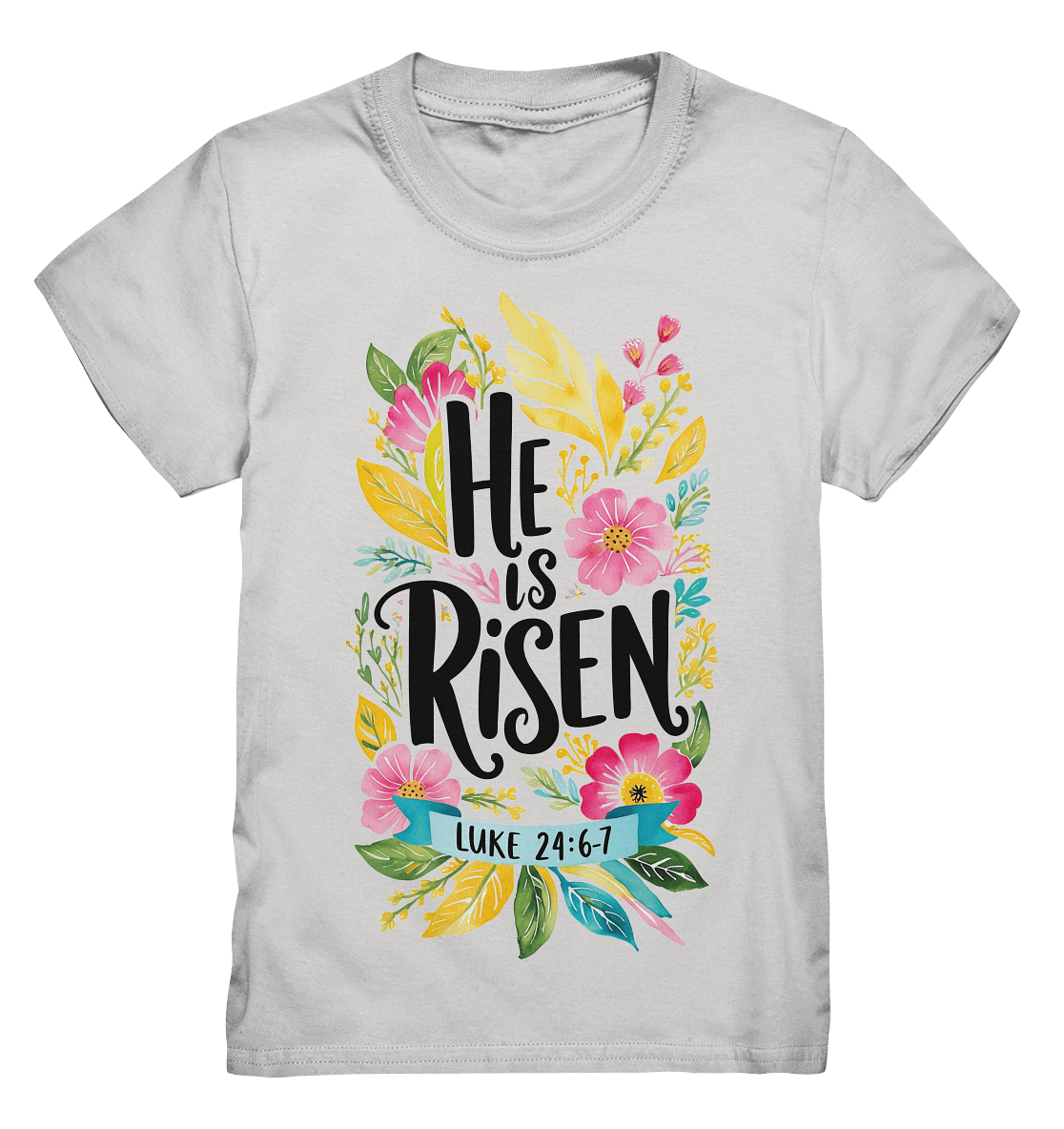 He Is Risen – Die Schönheit der Auferstehung (Vorne) | Christliche Kleidung - Kids Premium Shirt