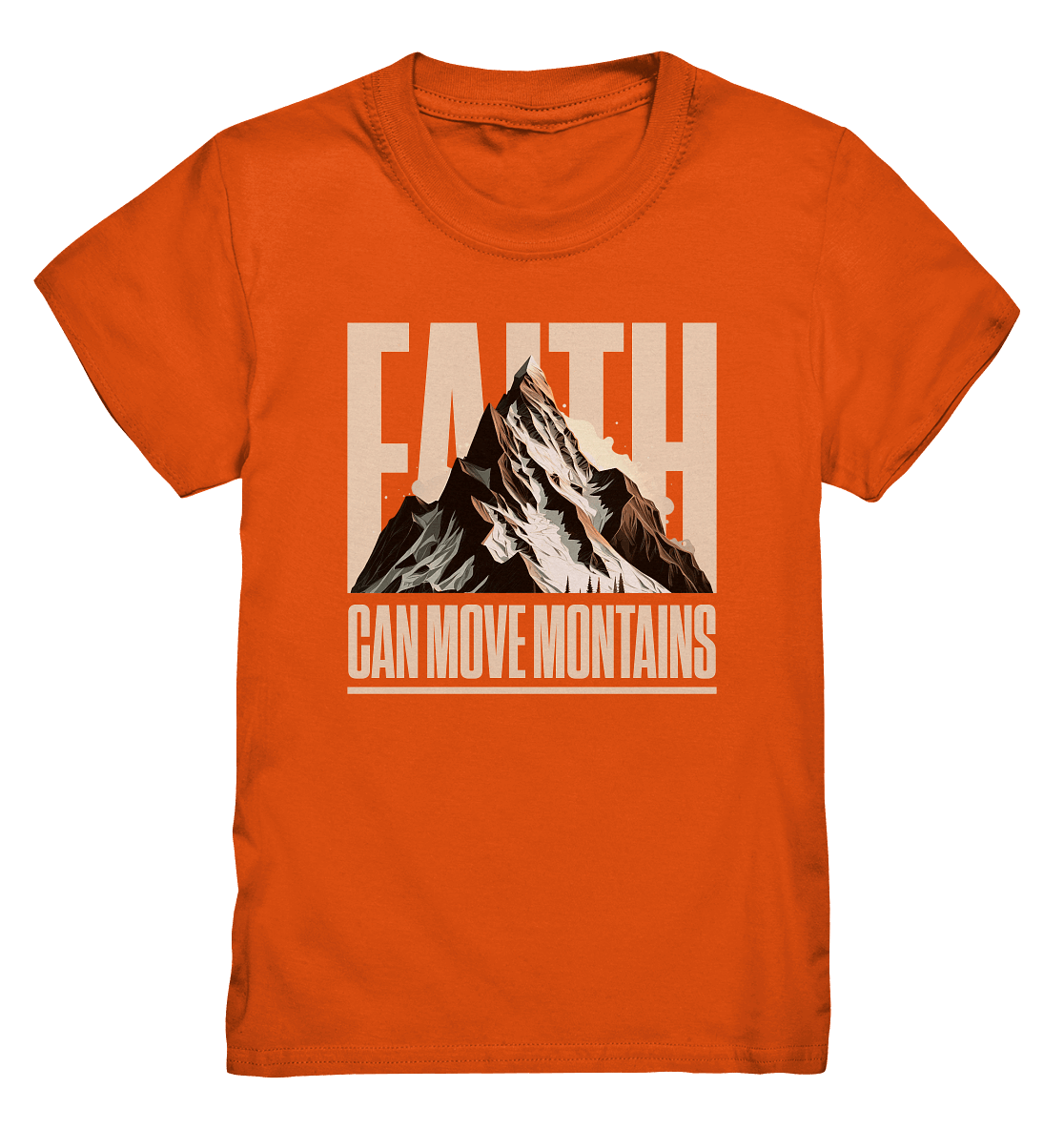 Faith Can Move Mountains – Glaube, der Grenzen überwindet | Christliche Kleidung - Kids Premium Shirt