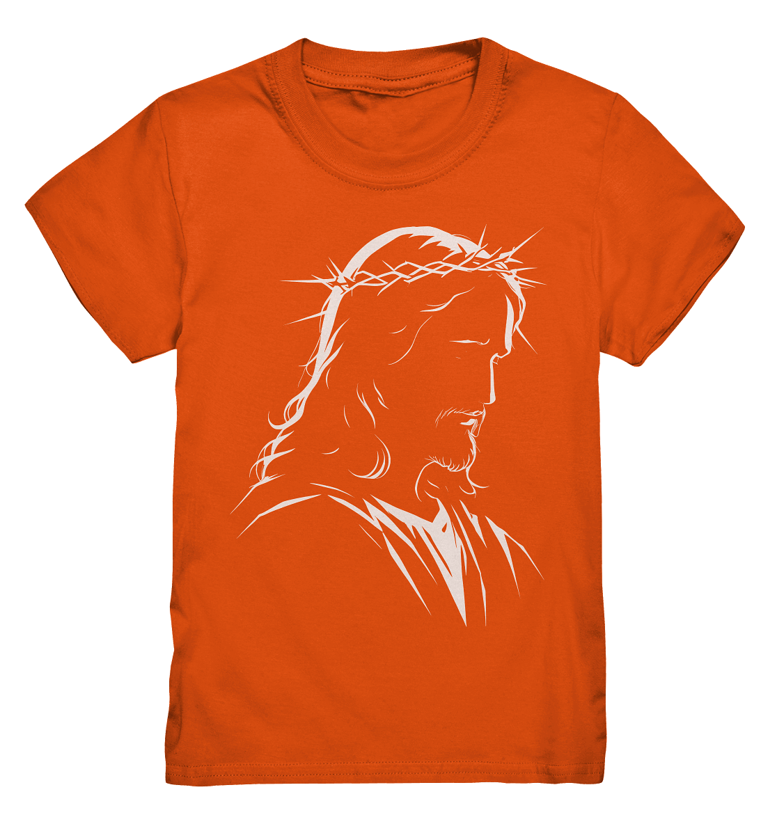 Der Blick des Erlösers – Jesus-Silhouette im Konturdesign | Christliche Kleidung - Kids Premium Shirt