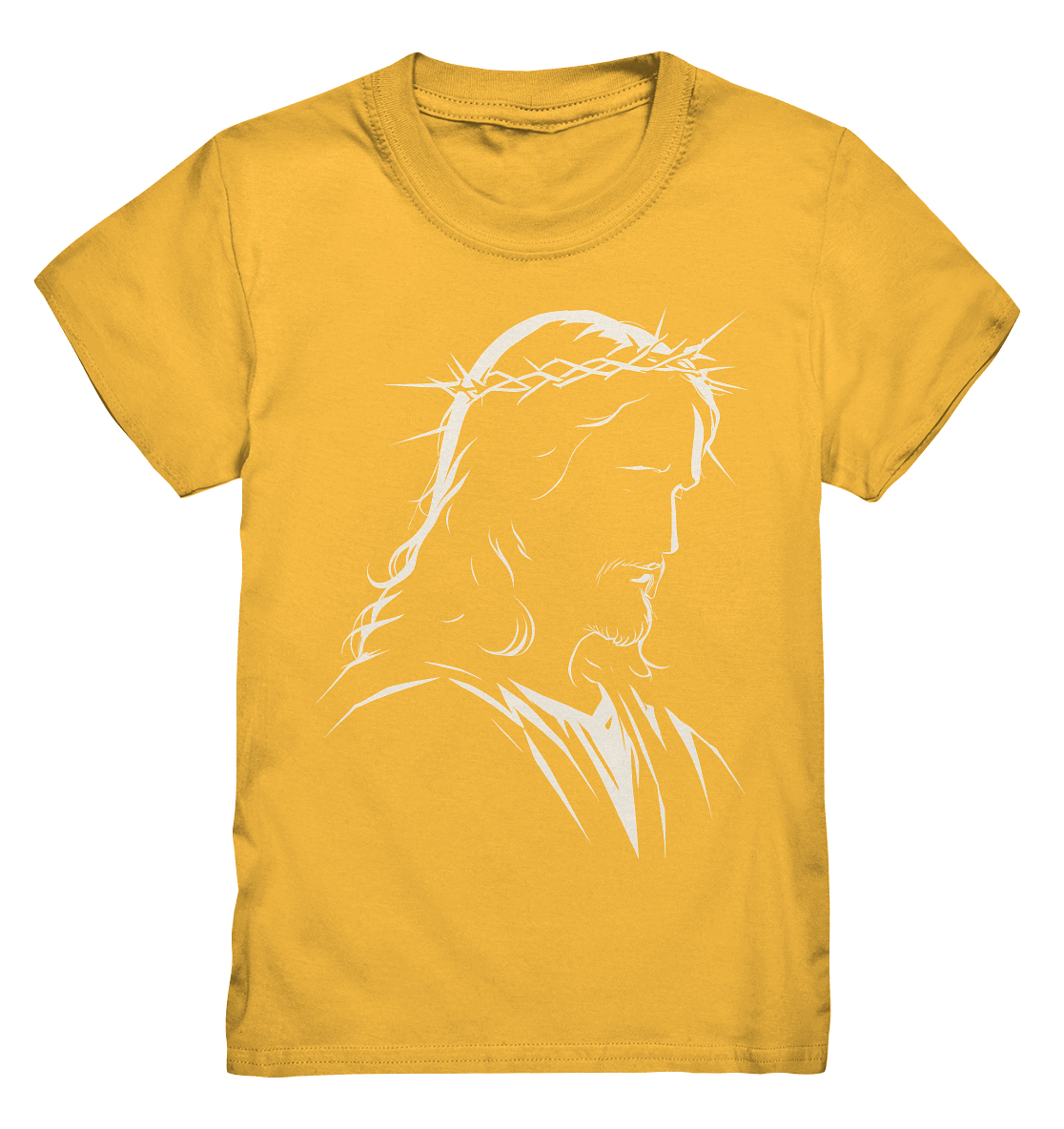 Der Blick des Erlösers – Jesus-Silhouette im Konturdesign | Christliche Kleidung - Kids Premium Shirt