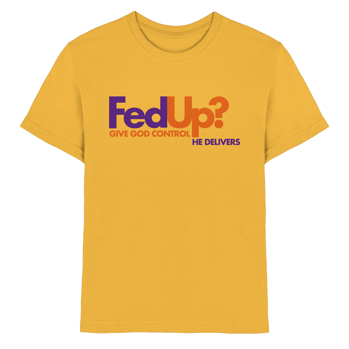 Fed Up? Give God Control – He Delivers | Psalm 34,19 Christliches Statement Design - Kids Premium Shirt