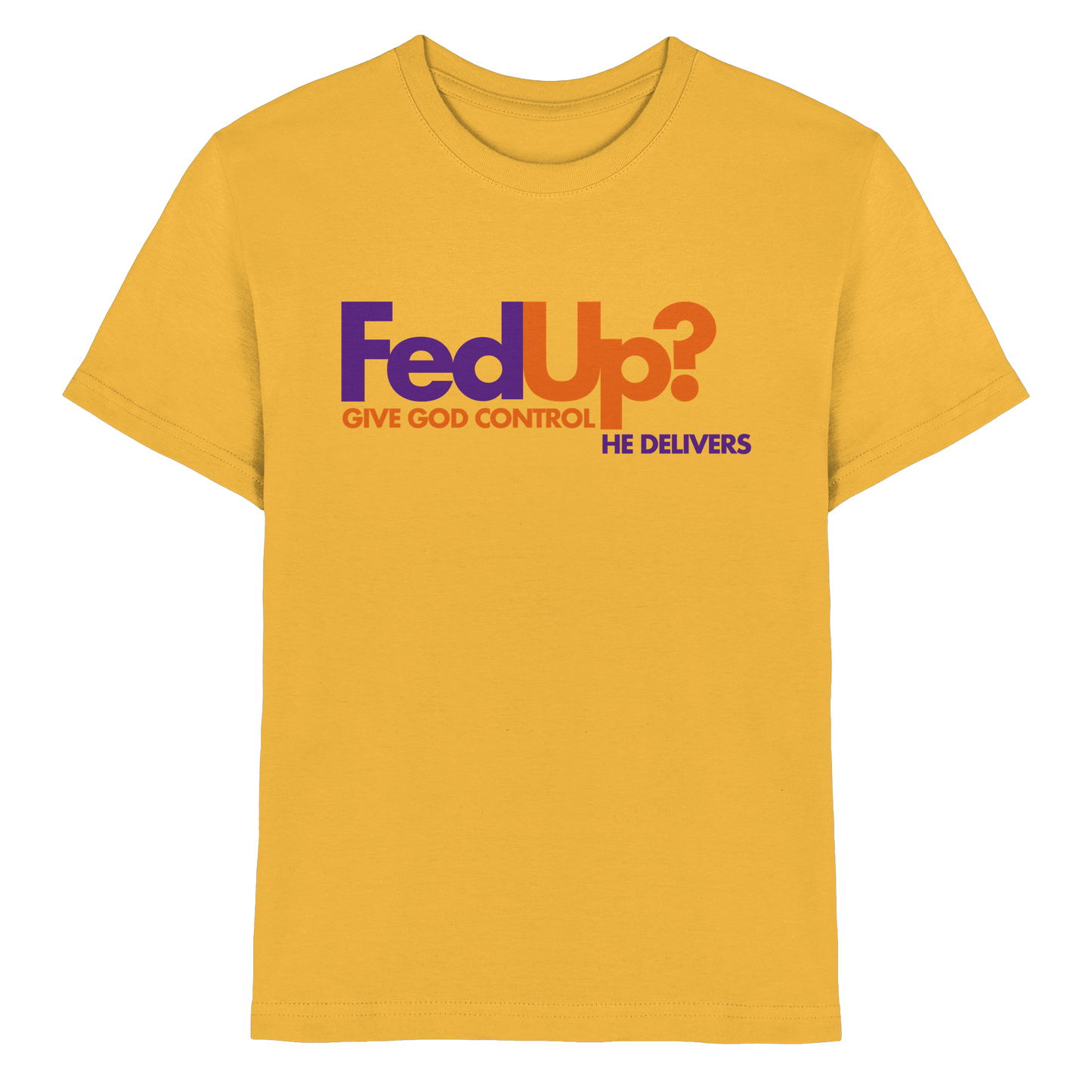 Fed Up? Give God Control – He Delivers | Psalm 34,19 Christliches Statement Design - Kids Premium Shirt