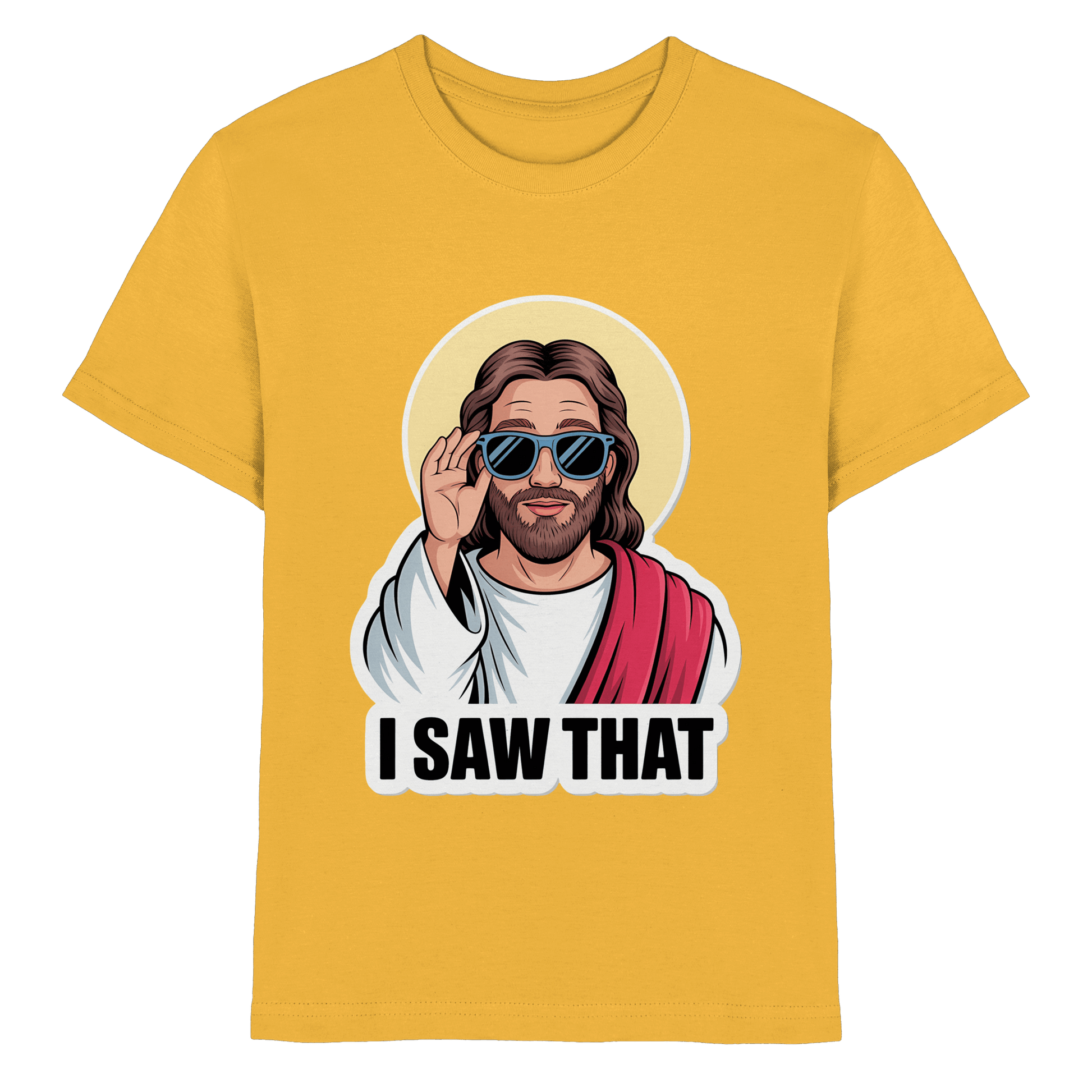 I Saw That – Jesus mit Sonnenbrille | Christliche Produkte - Kids Premium Shirt