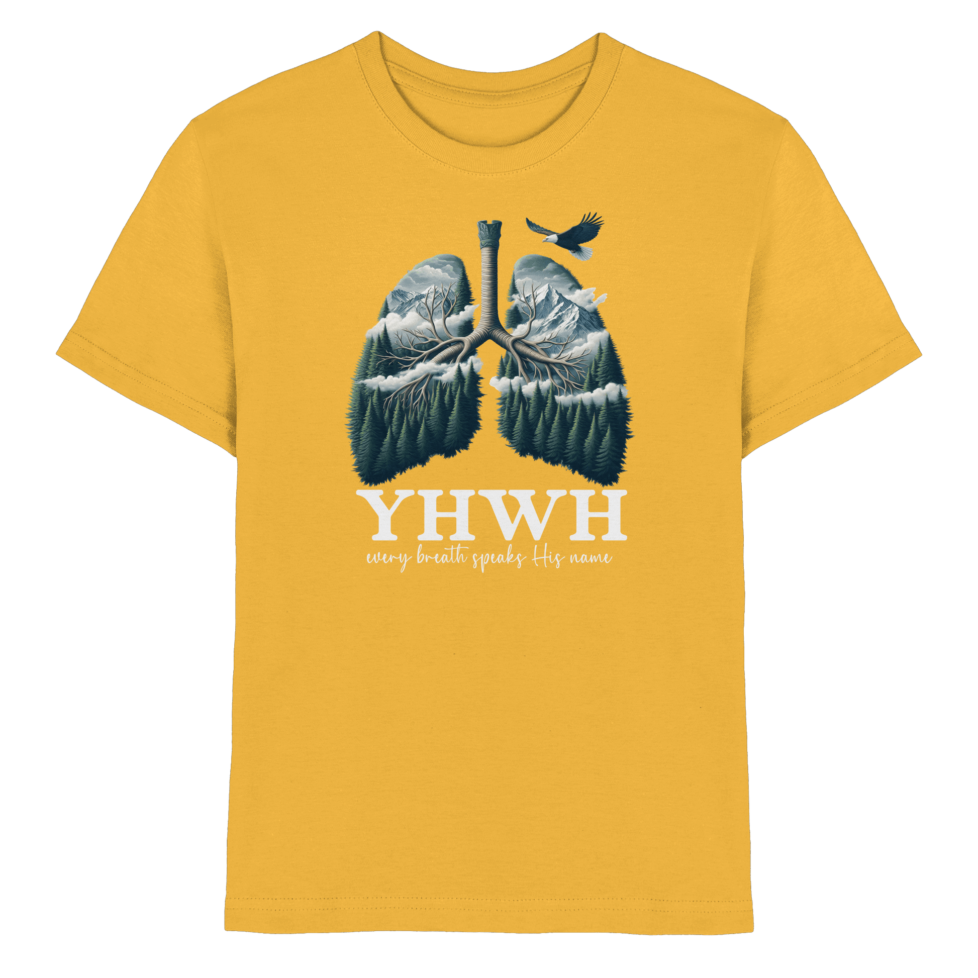 YHWH – Every Breath Speaks His Name | Atem des Lebens | Christliches Design - Kids Premium Shirt