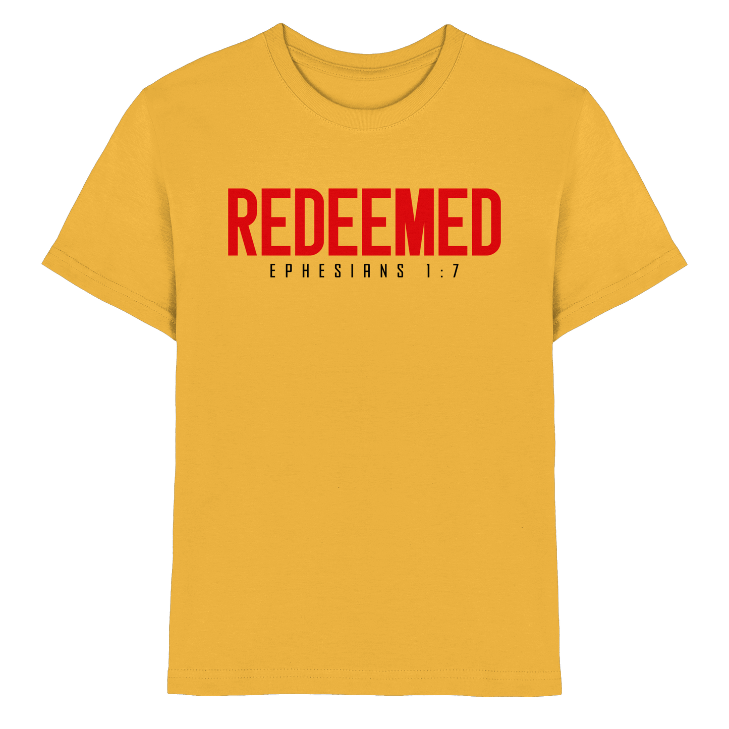 Redeemed – Ephesians 1:7 – Erlöst durch sein Blut | Christliche Produkte - Kids Premium Shirt