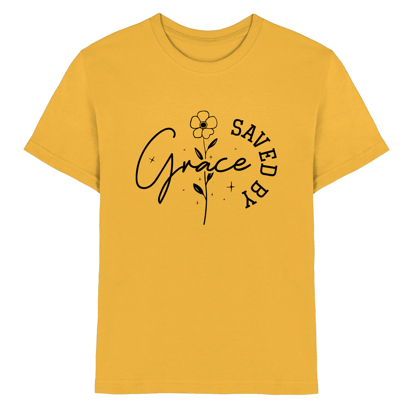 Saved by Grace – ein schlichtes Design mit tiefer Botschaft - Kids Premium Shirt