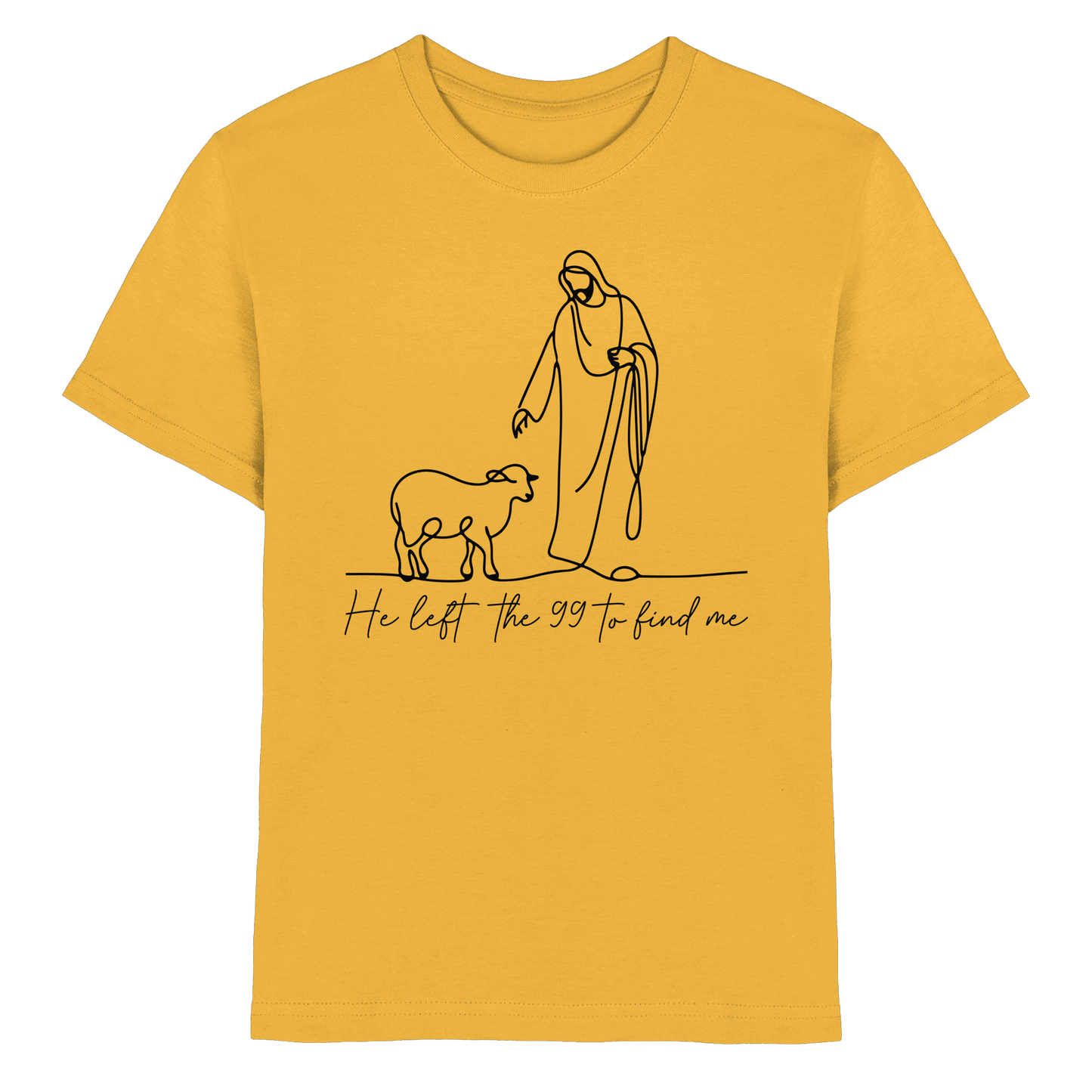 He Left the 99 to Find Me – Kraftvolle Botschaft in minimalistischem Design | Christliche Kleidung - Kids Premium Shirt