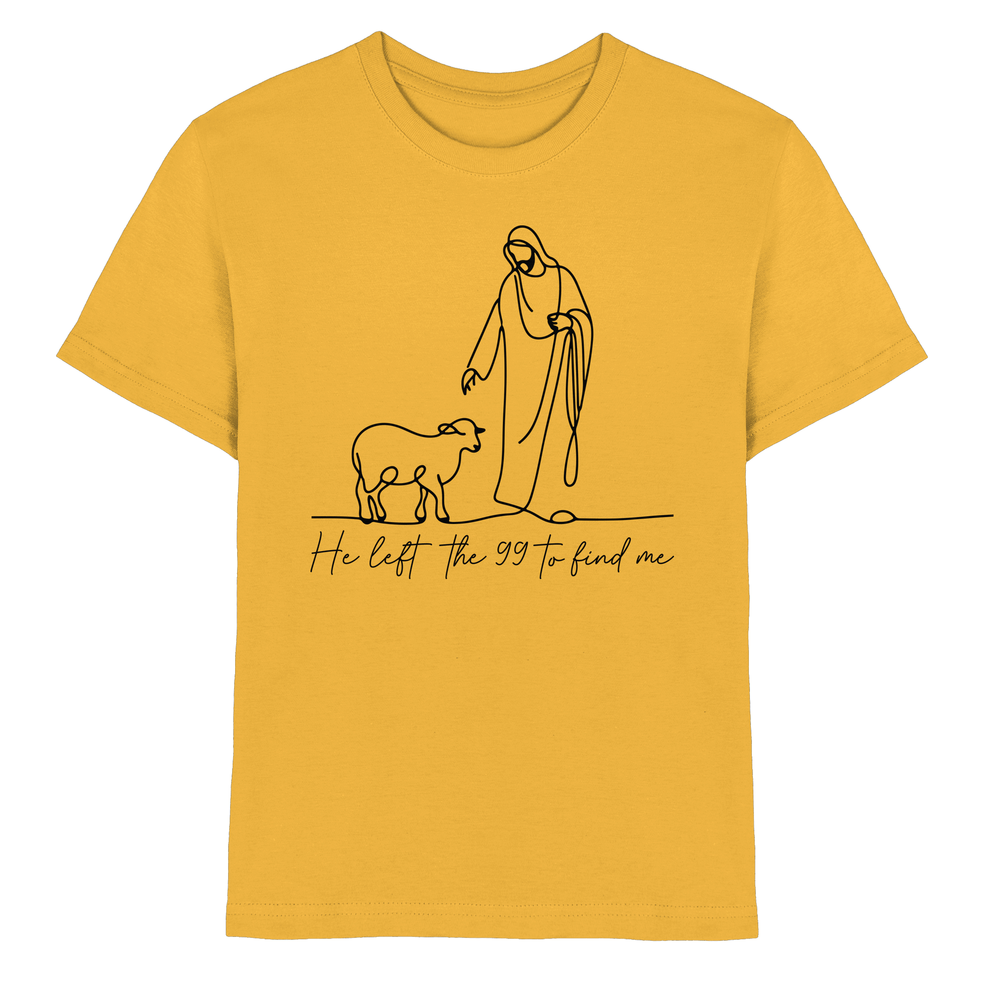 He Left the 99 to Find Me – Kraftvolle Botschaft in minimalistischem Design | Christliche Kleidung - Kids Premium Shirt