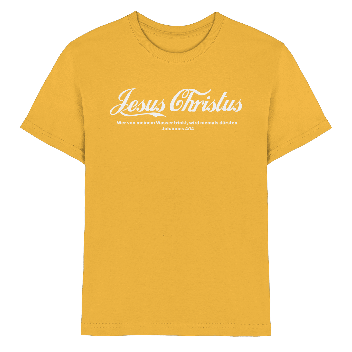 Jesus Christus – Johannes 4,14 | Christliches Statement Design „Lebendiges Wasser“ - Kids Premium Shirt