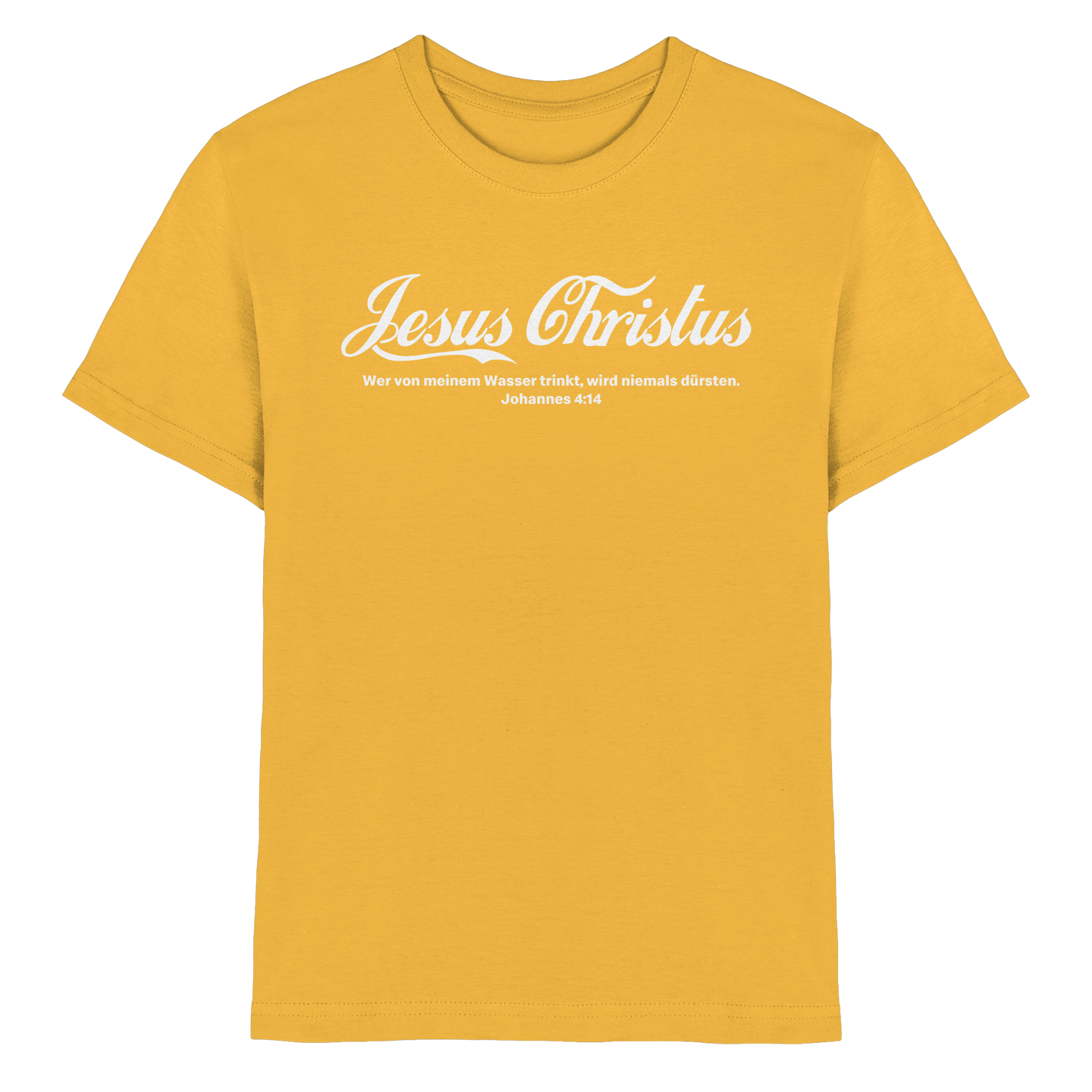 Jesus Christus – Johannes 4,14 | Christliches Statement Design „Lebendiges Wasser“ - Kids Premium Shirt