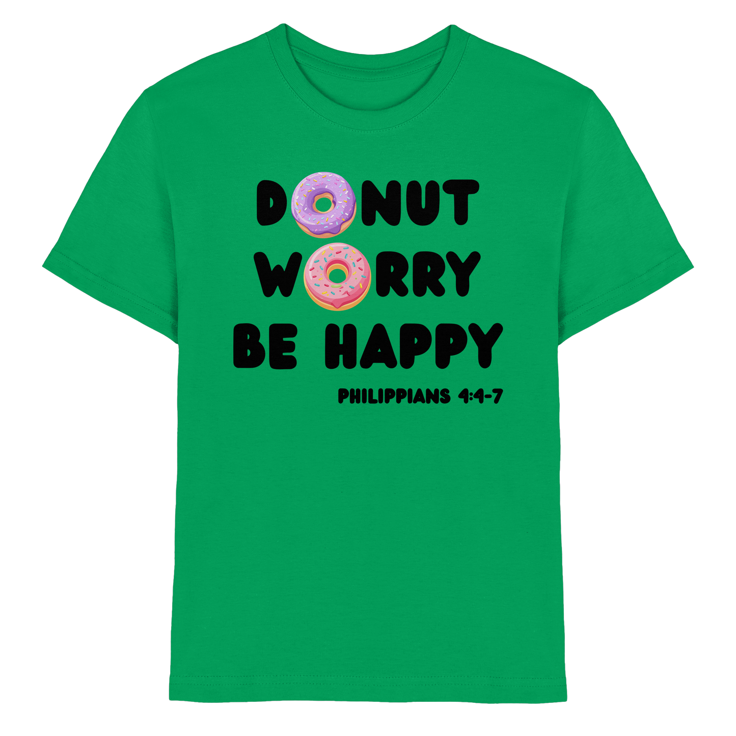 Donut Worry, Be Happy – Philipper 4,4–7 | Christliches Donut Design - Kids Premium Shirt