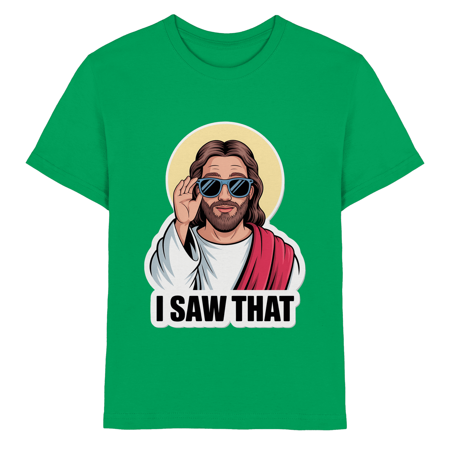 I Saw That – Jesus mit Sonnenbrille | Christliche Produkte - Kids Premium Shirt